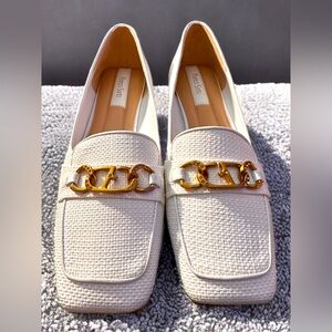 NEW Franco Sarto Women’s L-Tiari Slip On Loafers White Size 11M